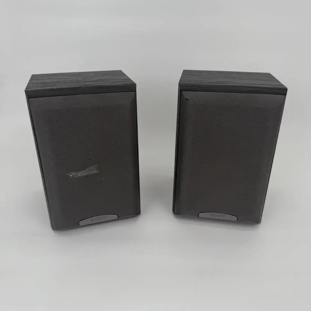Sony SS-MB150H Bookshelf Speakers Pair 8 Ohm 120W Tested Great Sound w/ Grills